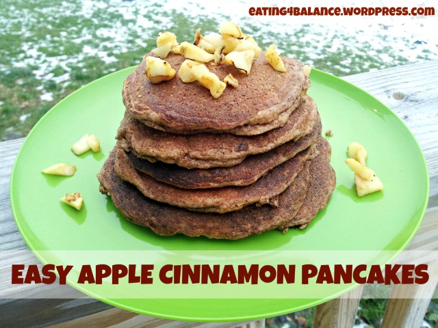Easy Apple Cinnamon Pancakes (Grain-Free with Nut/Dairy-Free Options)